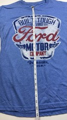 Ford Built Tough Graphic Logo Crew Neck Short Sleeve T-Shirt Blue Men’s M
