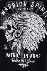 Howitzer Style Men’s T-Shirt Patriot Warrior Military Grunt MFG