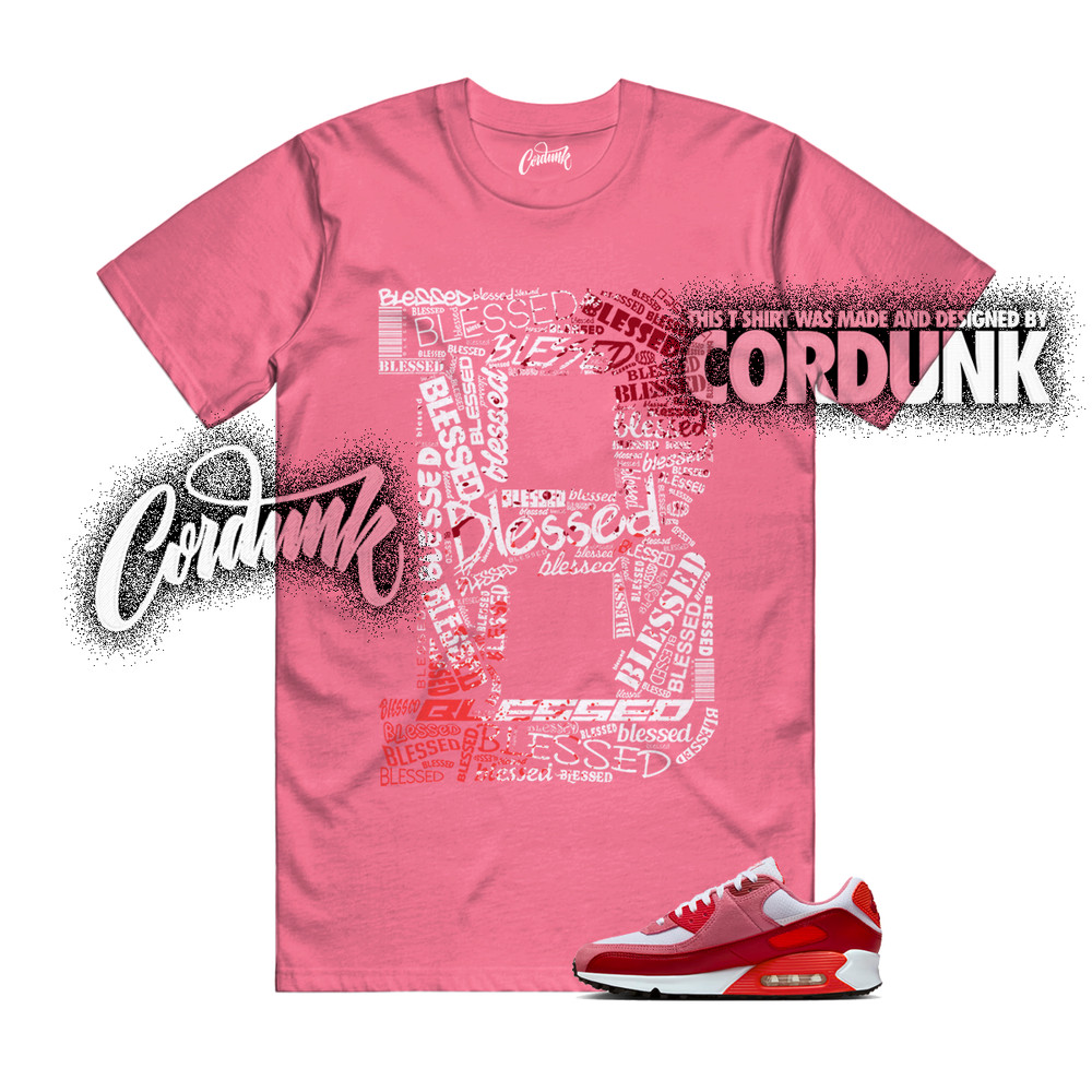 Air Max 90 Peony Light Crimson Team White Valentines Day 2026 T Shirt B BLS