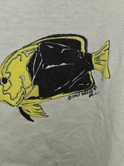 VTG RARE VENICE BEACH FLORIDA AQUATIC FISH T SHIRT SIZE L 1989