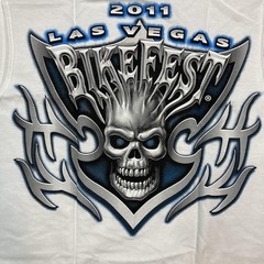Bike Fest Shirt L 00s Y2k 2011 Las Vegas Motorcycle Biker Sleeveless Cutoff Tee