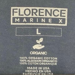 NEW! Florence Marine X Men’s Large Catamaran Organic Navy T-Shirt $38 msrp M5-2