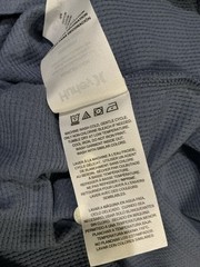 Hurley Men’s XL Blue Waffle Knit Thermal Long Sleeve Shirt