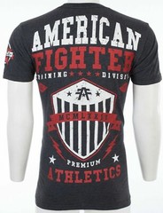 AMERICAN FIGHTER Dalton Black Red Athletic Mens Crewneck T-shirt S-3XL NWT