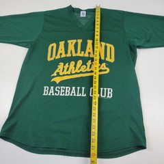 Vintage 90s Oakland A’s Shirt Mens Jersey Green Logo 7 Baseball MLB Adult Sz Xl