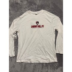 Augusta Sportswear Long Sleeve Shirt Men XL White Cherry Hill FC Soccer Banks 11