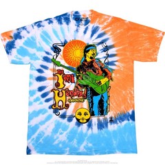 Jimi Hendrix Sun Moon Experience Tie-Dye T-Shirt Liquid Blue