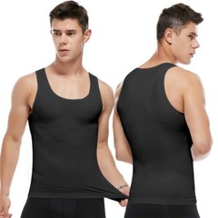 Men Compression Shirts Slimming Body Shaper Vest Tank Tops Abdomen Gynecomastia