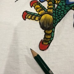 Vintage Surf Dragon Men’s Single Stitch T Shirt 44 Euro