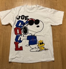 Vintage Snoopy Joe Cool & Woodstock Peanuts America T Shirt 90s Sz. XL