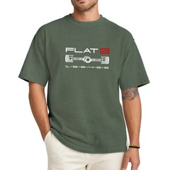 Flat-Six Engine Graphic T-Shirt – Boxer Engine Art Tee, Gift for Air-Cooled Fan
