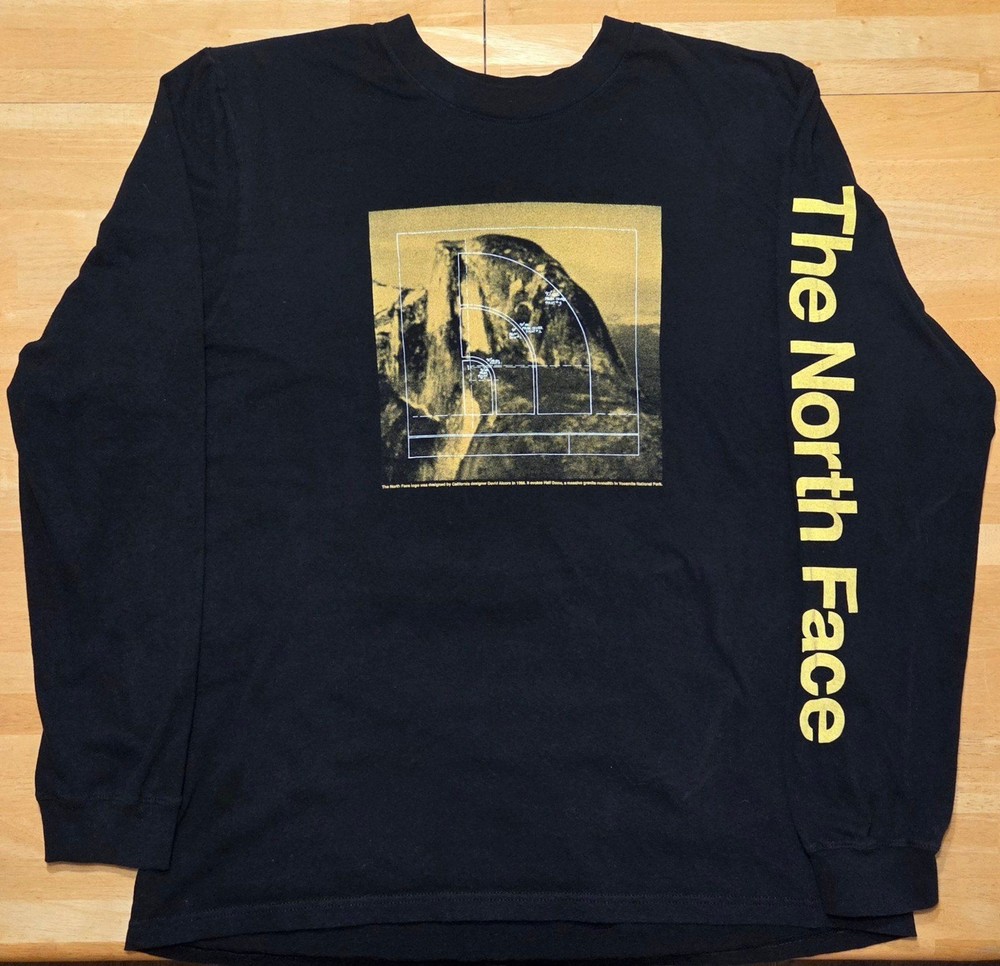The North Face TNF Logometrics Graphic Long Sleeve Shirt XL Mens Crewneck Tee