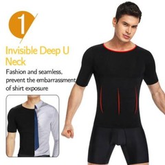 Men’s Slimming Body Shaper Vest Abs Abdomen Compression Shirts Workout Tank Tops
