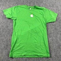 Apple T-Shirt Mens Medium Green American Apparel Logo Tech Promo Tee