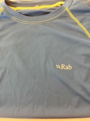 RAB Aeon T-shirt men’s short sleeve Base Layer climbing hiking Tech Tee Large