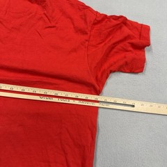 Vintage BVD Shirt Mens Medium Red Pocket Tee Made USA Crewneck selvedge pocket