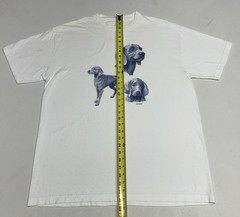Vintage Wild Side Tshirt Adult XL White Weimaraner Front Graphic