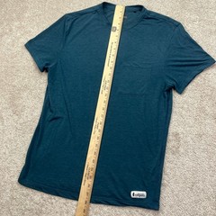 Cotopaxi Mens S T-Shirt Blue Short Sleeve Pocket Tee Recycled Tencel Blend
