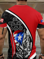 Puerto Rico Men’s Shorts Set Crew Neck Shirt & Drawstring Heritage