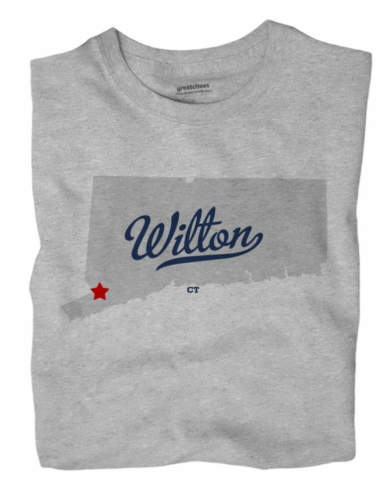 Wilton Connecticut CT Conn T-Shirt MAP