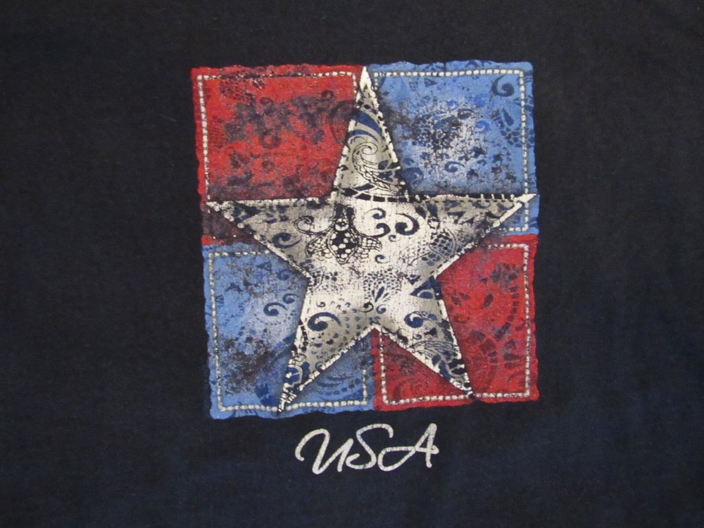 Sonoma Men’s Black “USA” Graphic T-Shirt – XL – (CL-11)