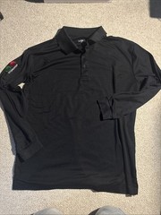 Stop & Shop Long Sleeve Black Employee Shirt Size Large L
