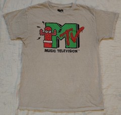 MTV Music Television Short Sleeve Graphic T-Shirt Adult sz Med Cactus Viacom