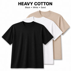 Gildan Heavy Cotton 5000 T-Shirt 3 & 5 Pack Men’s Fashion Color Cotton Tee S-5XL
