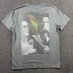 The Fast & The Furious Mighty Fine T-Shirt Mens XL Gray Car Movie Logo Promo Y2K