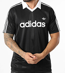NEW MEN’S ADIDAS ORIGINALS TREFOIL POLY COLLAR TEE SHIRT ~SIZE LARGE #KE358