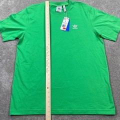 Adidas Mens Trefoil Ess Tee T Shirt Energy Green Logo Size L New