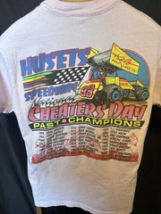 Hanes Beefy-T National Cheaters Day 1993 Huset’s Speedway Pink Men’s M T-Shirt