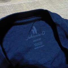 JOHNNIE O Mens M MEDIUM T SHIRT KAHUNA WAVE SHORT SLEEVE NAVY BLUE GOLF TEE