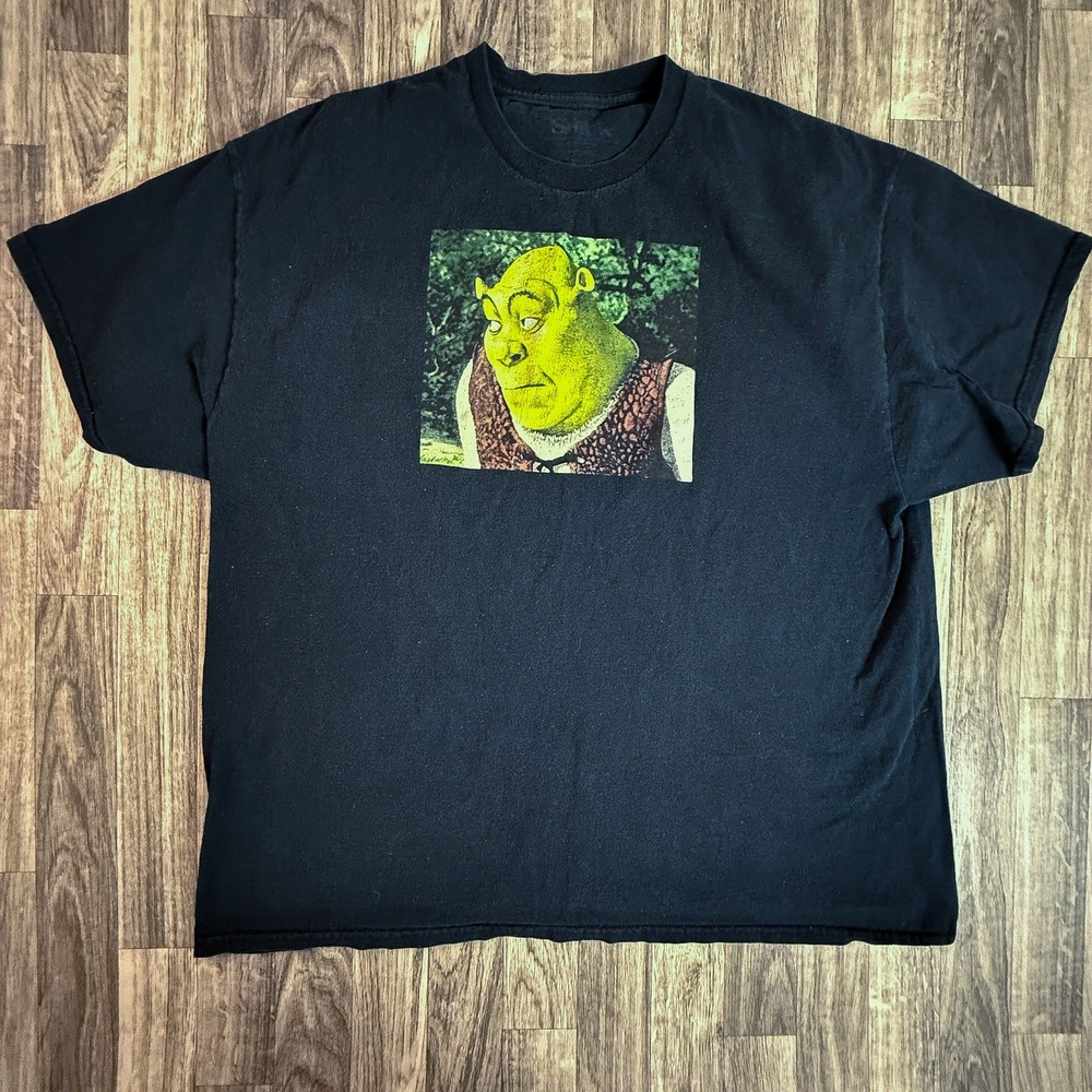 Shrek Meme Graphic Tee Black T-Shirt DreamWorks Adult Unisex Funny OG Shirt XL