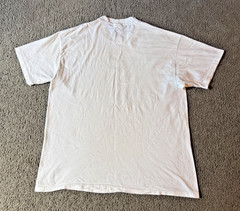 VTG 90s Bruce Lee Portrait Men’s White Single Stitch T-Shirt – Size XL