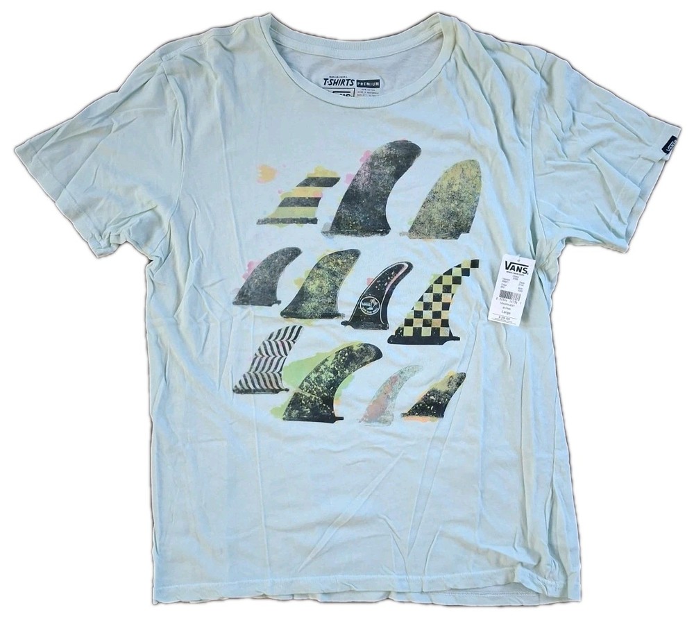 Vans New Mens Light Mint Fashion Graphic Print Short Sleeve Shirt Size XL