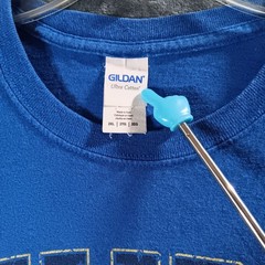 Gildan NYPD Football Graphic T-Shirt Mens 2XL Shamrock Helmet Blue Sporty Sports