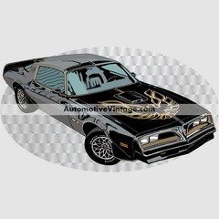 Smokey and the Bandit Pontiac Trans Am Famous Car Chest Logo T-shirt
