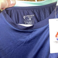 Liberty Pro Shirt Mens 3xl Blue Neon Green Poly Spandex Gym Short Sleeve New