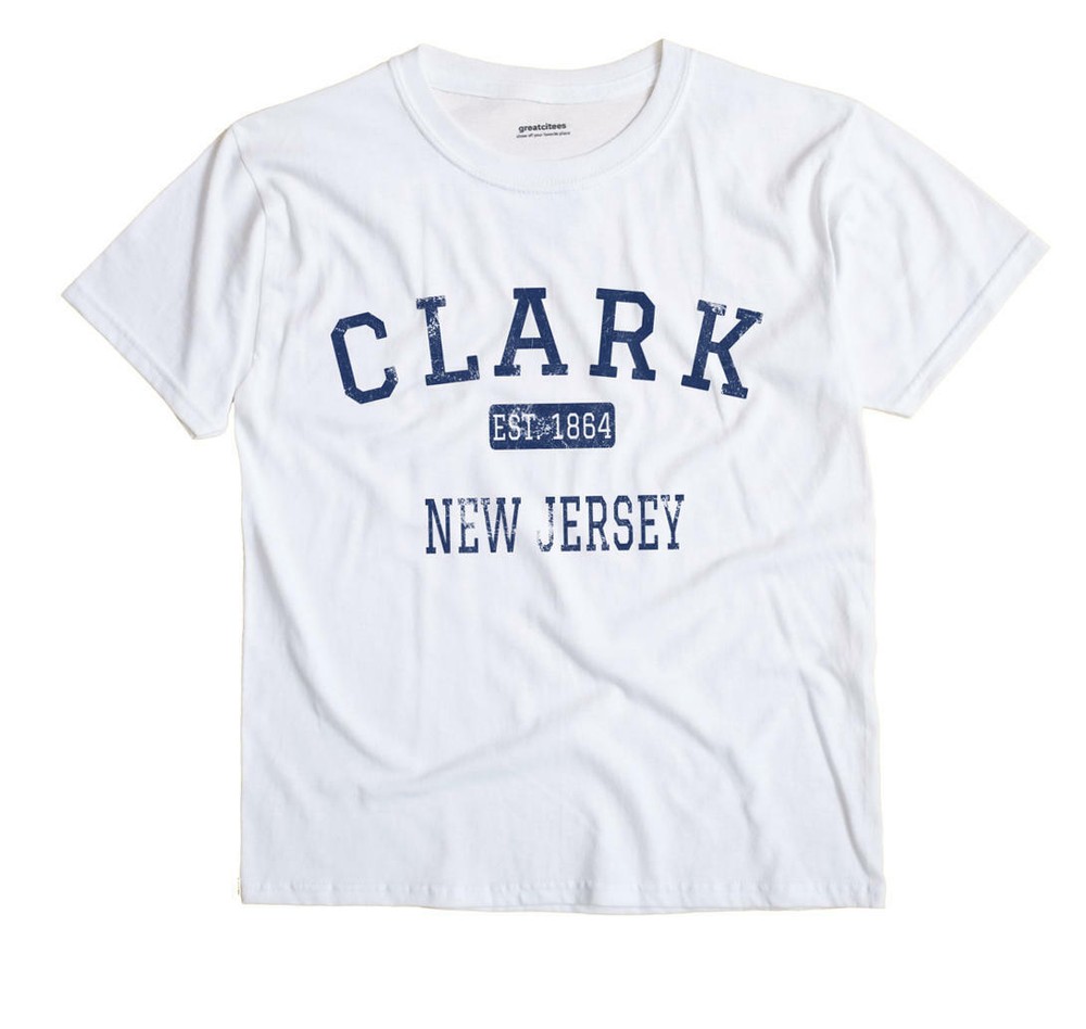 Clark New Jersey NJ T-Shirt EST