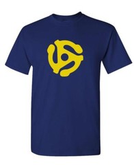 DJ 45 RPM ADAPTER – spider record dj music – Cotton Unisex T-Shirt