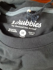 Chubbies Mens Medium Navy Blue Short Sleeved T-Shirt Graphic Print New