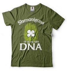 Irish heritage Shenaningans DNA Saint Patrick’s day Ireland holiday Tee Shirt