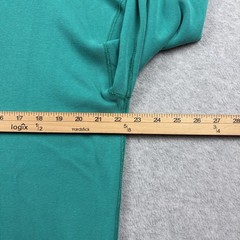 Vintage Eddie Bauer Shirt Mens Large Teal Henley Long Sleeve Knit 80s 90s USA