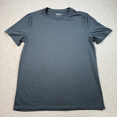 Quince Mens SS T Shirt Polyester Spandex Sz M Preppy Athleisure Eco Conscio
