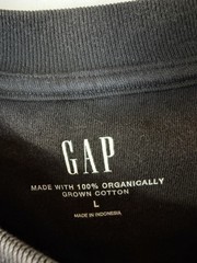 Gap Heavyweight Oversized T Shirt Large Mens Black Organic Cotton Short Sleeve
