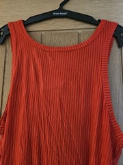 Bruno Banani Straight Line Mens Red Stripe Vest Top / Tank Top – Size Medium
