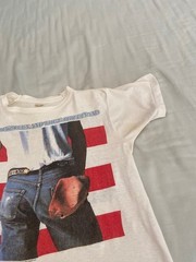 Bruce Springsteen 1984 1985 vtg t shirt Tour Dates Concert Fits S but says M