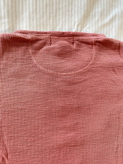 Ralph Lauren RRL Mens Knit Cotton Henley Shirt, Coral Toned, M