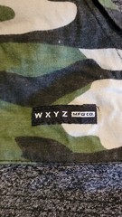WXYZ Boys Large CAMO Print W Heathered Gray Hooded Tshirt